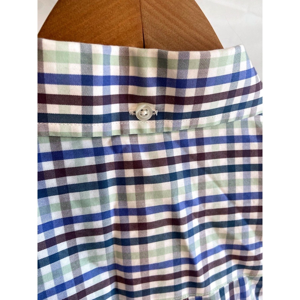 Duluth Trading Co Wrinklefighter Mens XL Relaxed Fit Plaid Button Down Shirt - Picture 6 of 11